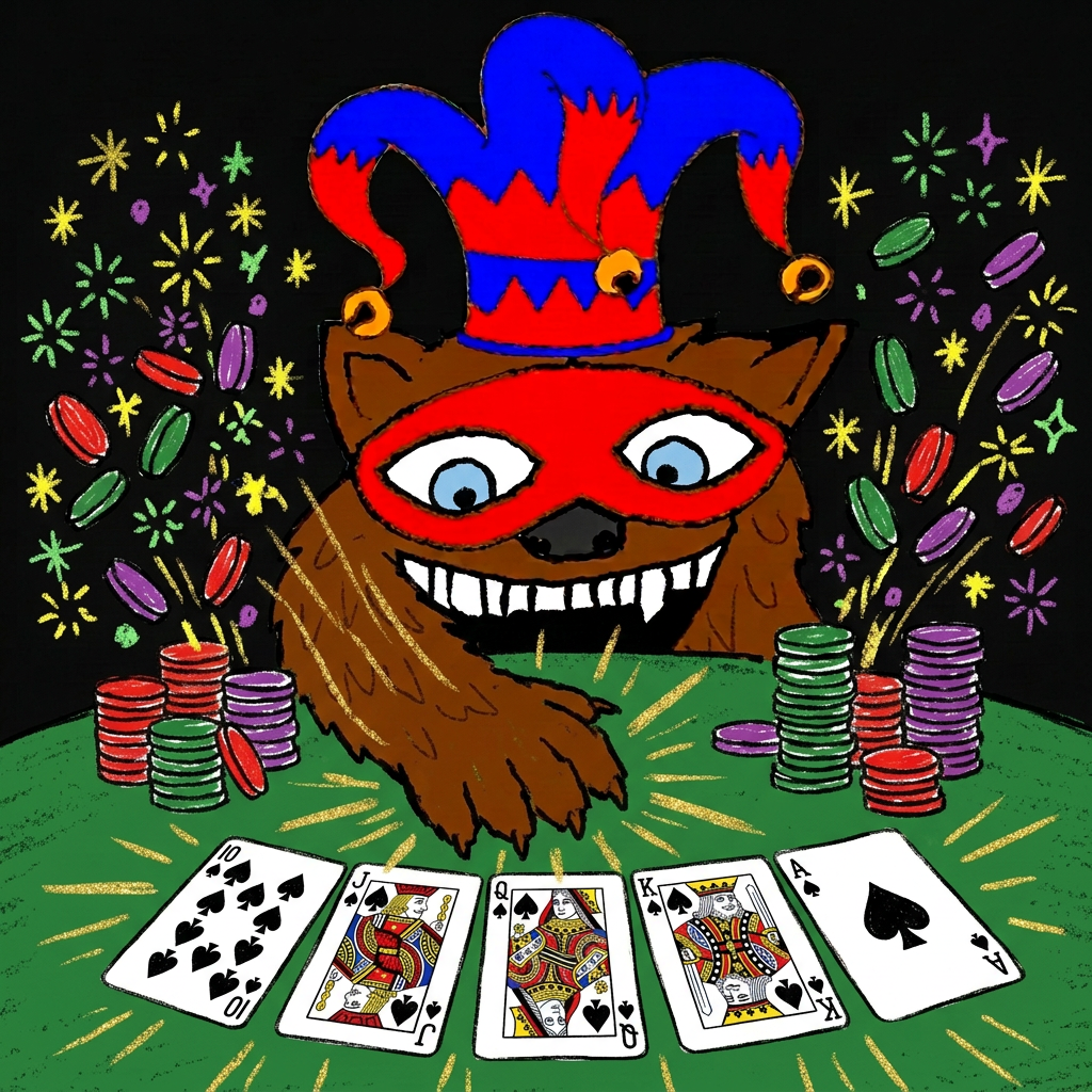 Royal flush reveal