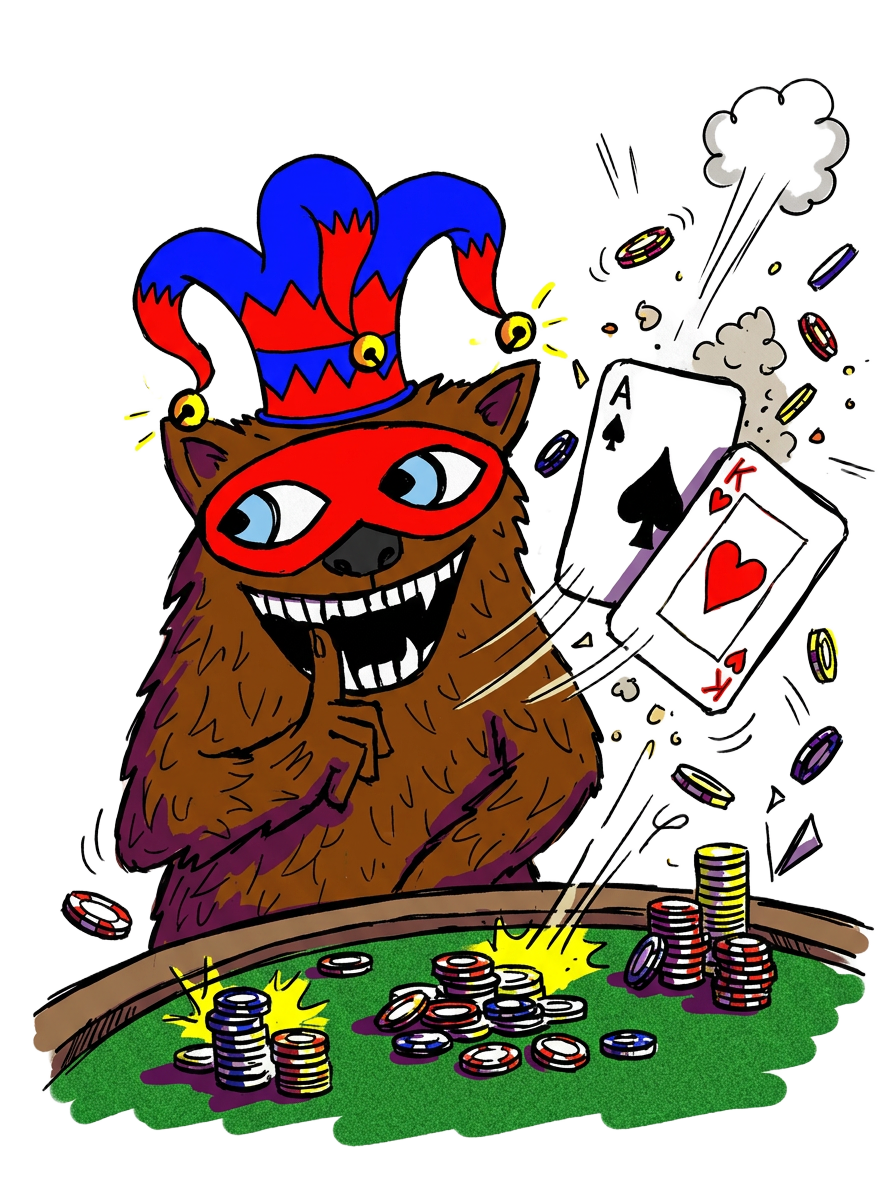 Showdown card flip