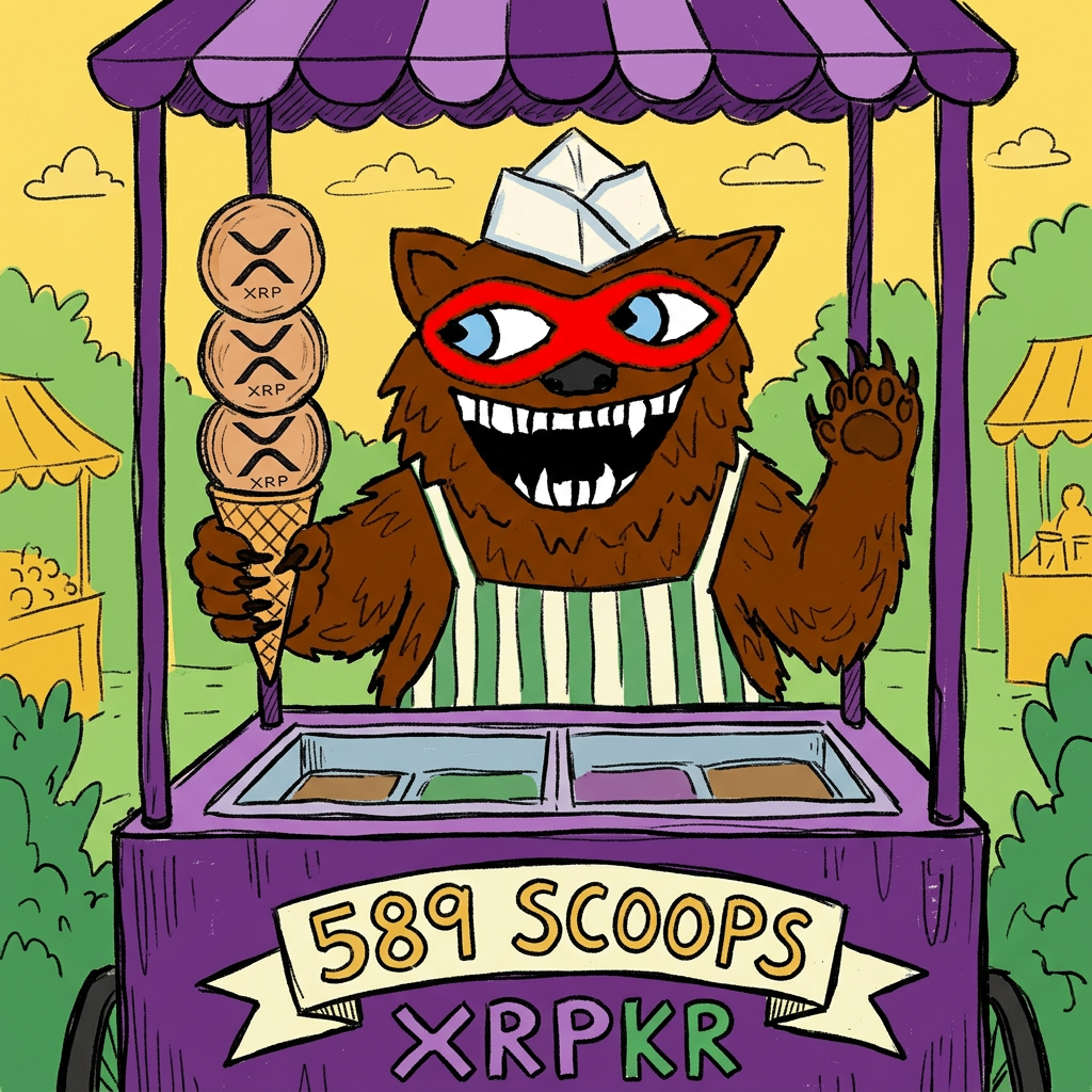 Ice cream bear serving chips