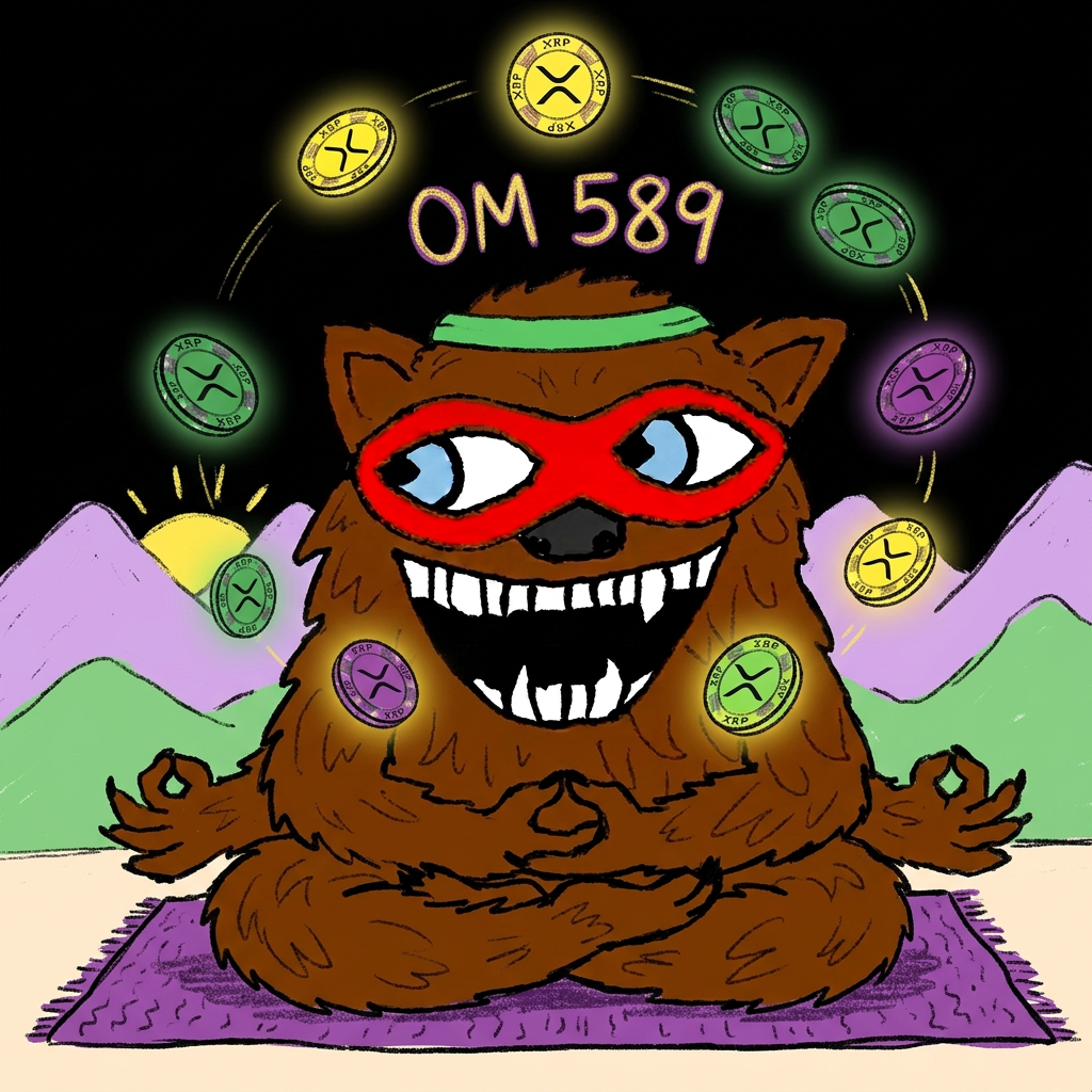 Yoga bear folding and HODLing
